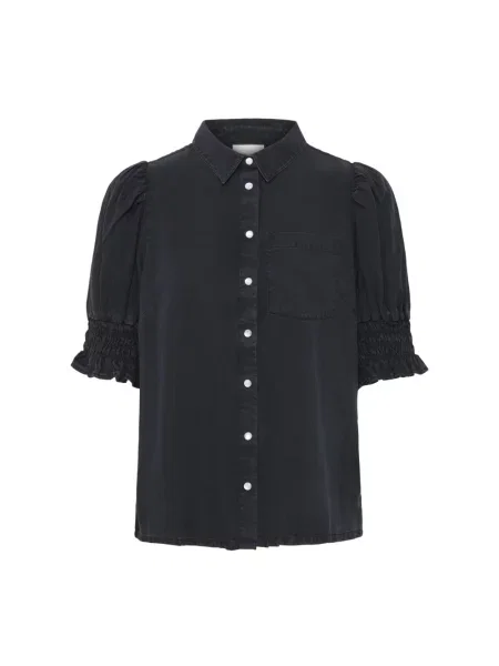 Koszula Ichi z rękawami balonowymi czarna
