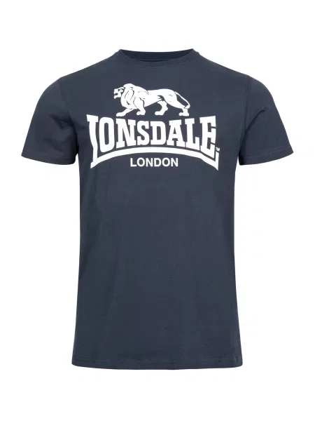 Футболка Lonsdale с автографом синяя