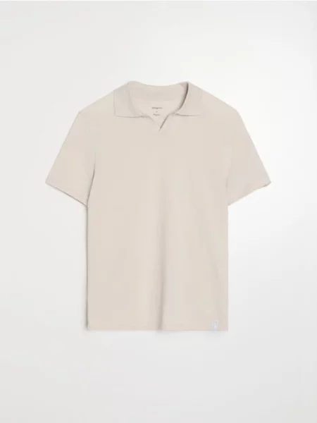 Sinsay koszulka polo kremowy