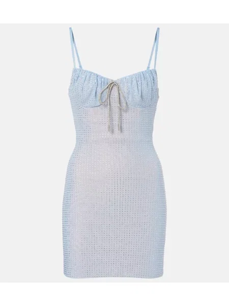 Krištáľové šaty Area modrá