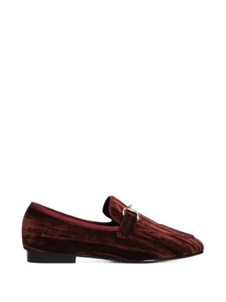 Pantofi loafer Bibi Lou de catifea roșu