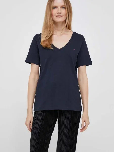 Тениска Tommy Hilfiger тъмносиньо