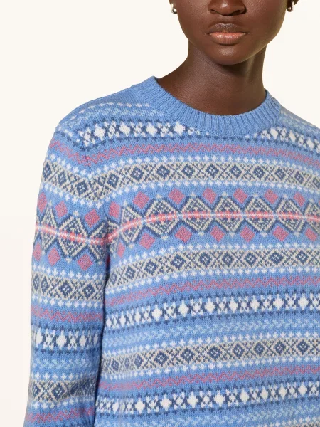 Maerz Muenchen Sweter blau biały