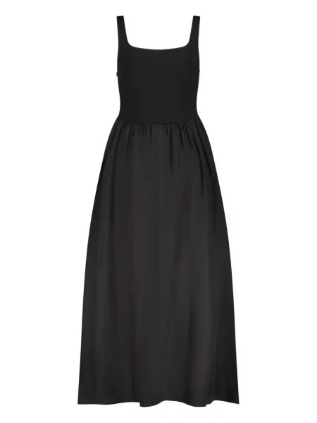 Rochie midi Marcella până la genunchi de costum negru