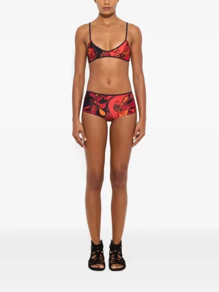 Top Pucci cu imagine portocaliu