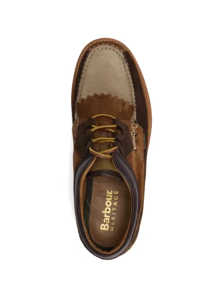 Botine Barbour din piele de căprioară maro