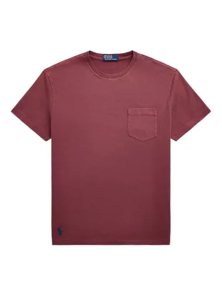 Дълго мрежеста тениска Polo Ralph Lauren с кръгло деколте зелено
