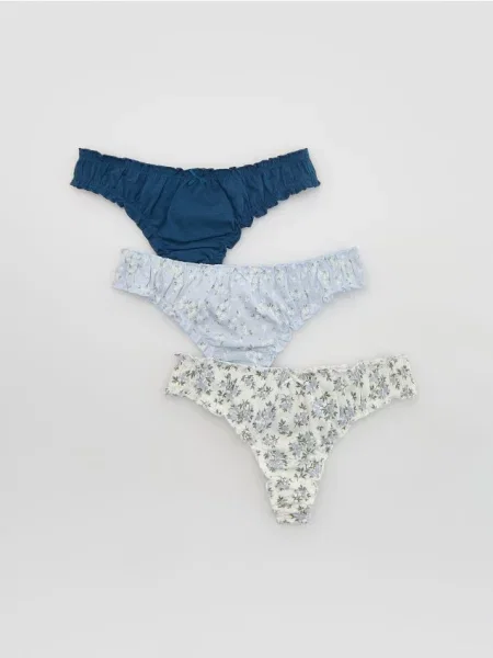 Reserved стринги набір з 3 світло-блакитний блакитні