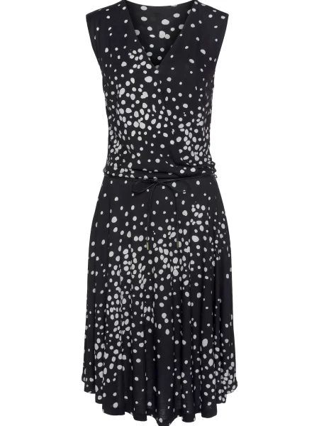 VIVANCE Obleka Vivi črna bela