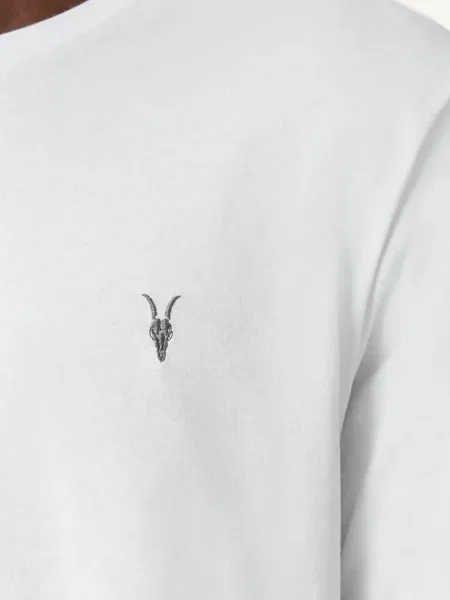 Лонгслів AllSaints BRACE однотонна сірий