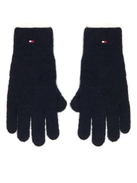 Tommy Hilfiger Rukavice s prímesou vlny modrá