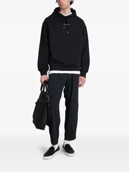 Pantaloni Maison Kitsune cu imagine negru