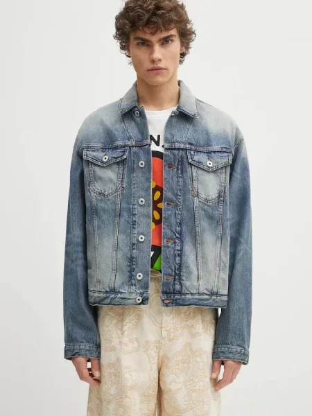Kenzo geaca jeans de tranzitie albastru