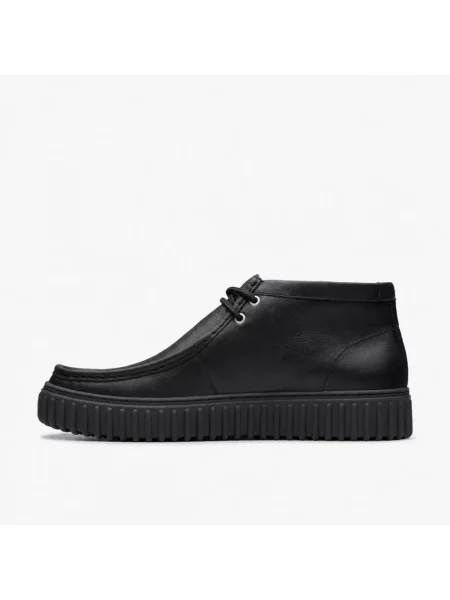 Botki Clarks skórzane czarne