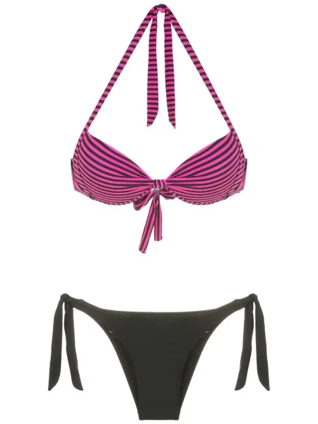 Bikini Amir Slama cu gât halter roz