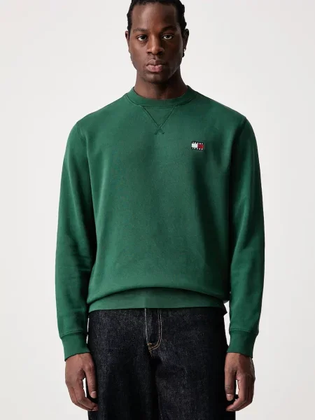 Tommy Jeans hanorac pentru bărbați cu verde