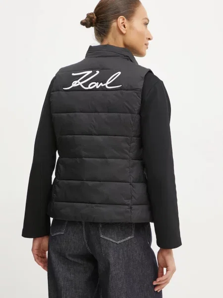 Karl Lagerfeld Vestă / alb negru