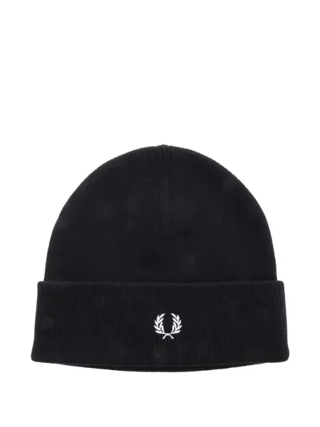 Kapa Fred Perry s autogramom crna