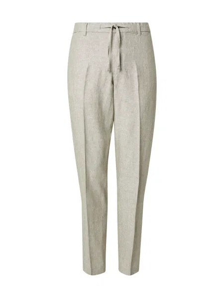 SELECTED Kalhoty s puky Leroy' šedá