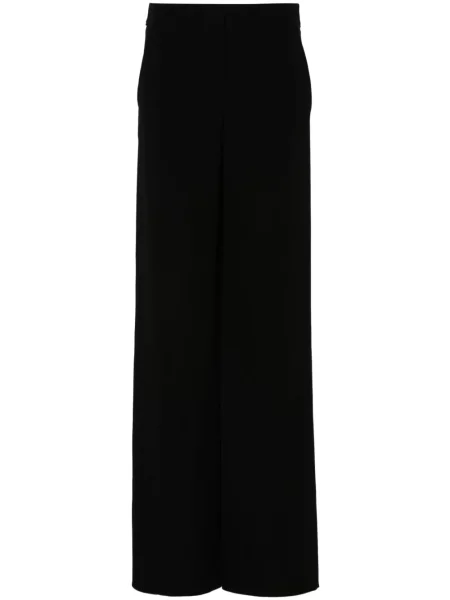 Pantaloni Giorgio Armani din satin negru