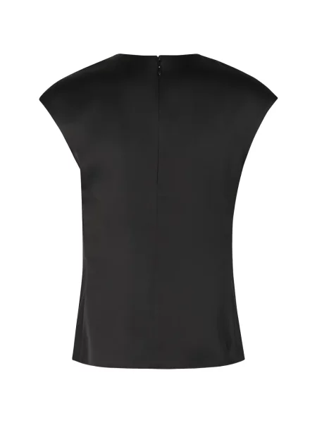 Bluză Emporio Armani din satin negru
