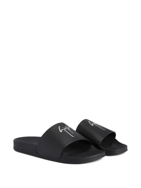 Кожени сандали Giuseppe Zanotti черно