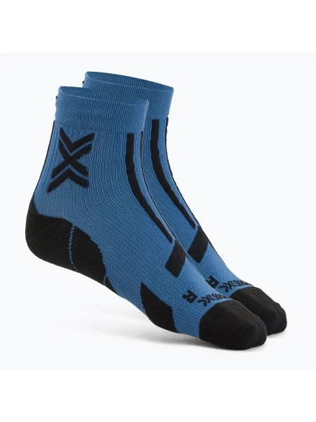 Шкарпетки X-Socks Trailrun Discover Ankle mineral blue/x black чорні