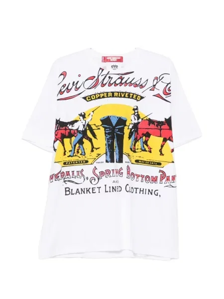 Tricou Junya Watanabe Man cu imagine alb