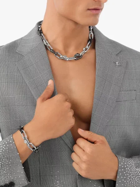 Гривна Philipp Plein сребристо