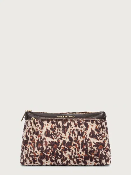 Valentino Bags kosmetyczka LINE brązowa