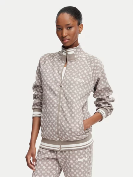 Guess Bluza jasny brązowy