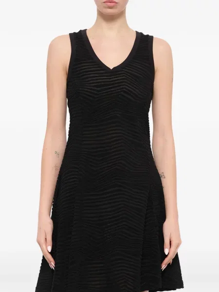 Rochie mini Neil Barrett cu decolteu în V negru