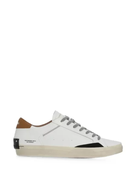 Sneakerși Crime London zdrențuiți alb