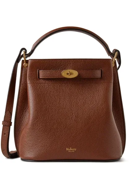 Geantă bucket Mulberry din piele maro