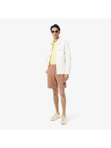 Lacoste Szorty Regular Fit brązowe