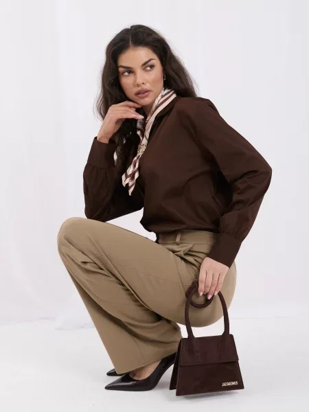 Košulja Italy Moda smeđa