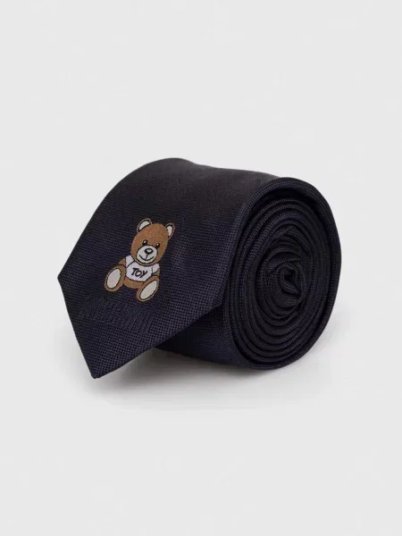 Шелковый галстук Moschino синий