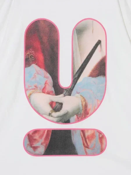 Tricou Undercover cu imagine alb