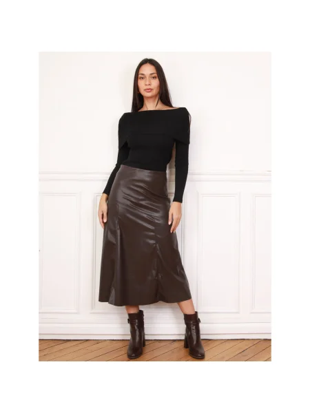 Fustă La Modeuse maro