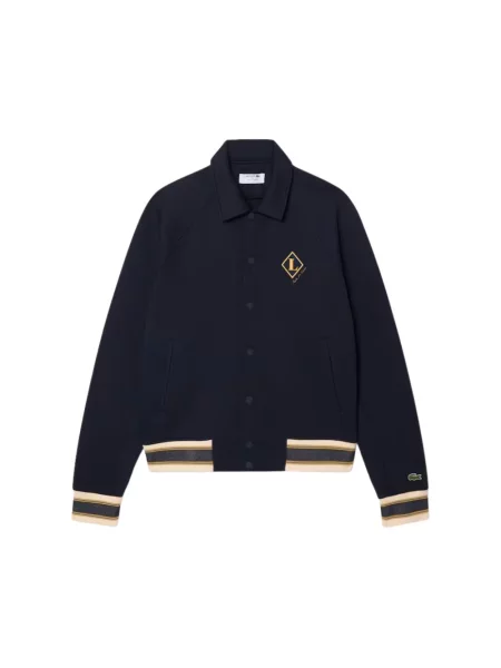 Kurtka bomber Lacoste niebieski