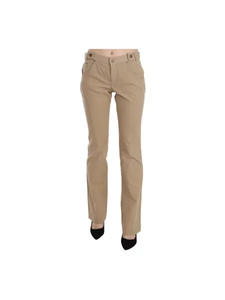 Spodnie Just Cavalli eleganckie beżowe