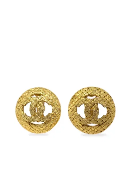 Náušnice Chanel Pre-owned zlaté