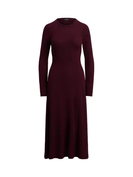 Lauren Ralph Lauren Rochie tricotat vin roșu