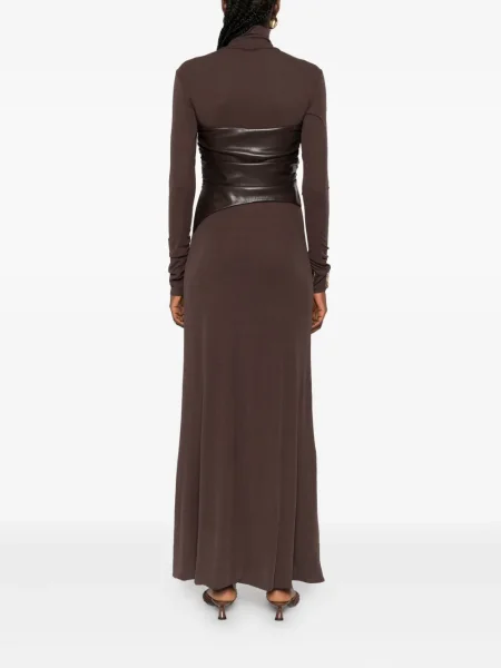 Rochie maxi Nanushka de costum maro