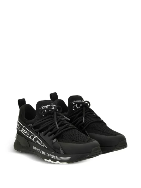 Sneakers Versace Jeans Couture με κορδόνια με δαντέλα μαύρο
