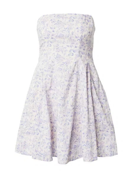 HOLLISTER Letní šaty modrá / lenvandulová bílá