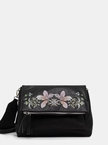 Medicine torebka crossbody z imitacji skóry czarna