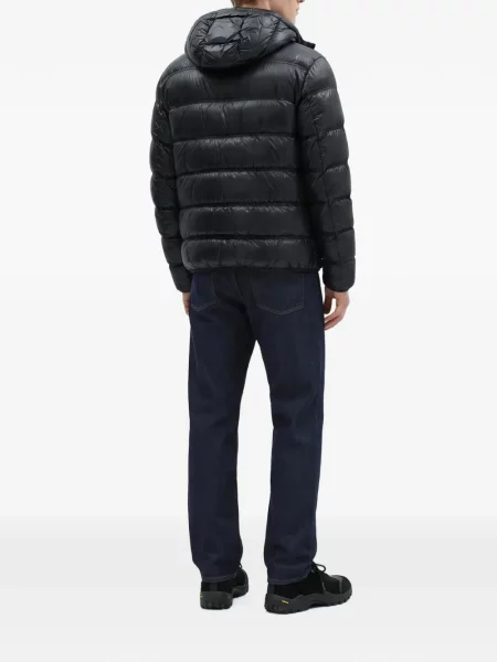Geacă cu puf Moncler cu glugă negru