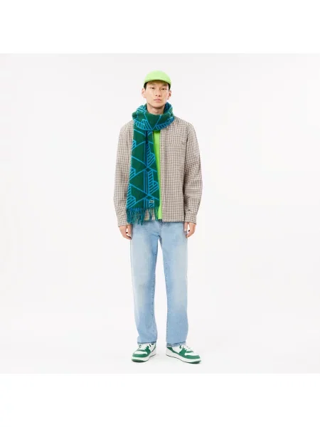 Шарф Lacoste зеленый