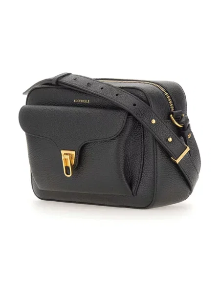 Torebka crossbody Coccinelle skórzana czarna
